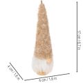 Decoratieve kabouterfiguur met baard om op te hangen, 17 cm, 6 stuks | Floristik24.nl