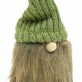 Floristik24 Elf met wollen hoed groen 21cm 2st