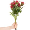 Kunstmatige rode disteltak voor decoratie, 67 cm, 3 stuks | Floristik24.nl
