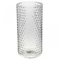Floristik24 Bloemenvaas, glazen vaas, kaarsglas, glazen lantaarn Ø11.5cm H23.5cm