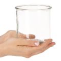 Glazen theelichthouder, rond, helder glas, veelzijdig, 12 cm, 2 stuks | Floristik24.nl