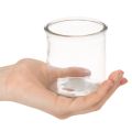 Ronde glazen theelichthouder, helder glas, 8 cm, 3 stuks | Floristik24.nl