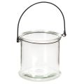 Floristik24 Glazen hanglantaarn Ø12cm H12,5cm 2 stuks