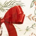 Glazen votiefkaarsenhouder met rood lint en wintertakken, 15 cm | Floristik24.nl