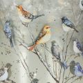 Kandelaar met vogels, winterdesign, glanzend, 12 cm | Floristik24.nl