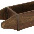 Floristik24 Vintage houten bakbak steenvorm hout 42×14.5cm