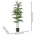 Kunstmatige bamboeboom, groen, 132 cm, kamerplant | Floristik24.nl
