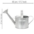 Vintage zinken gieter, 27 cm - plantenbak voor tuin en terras, metalen bloempot | Floristik24.nl