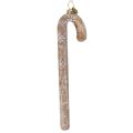 Floristik24 Kerstornament van glas in de vorm van een zuurstok, nostalgische kerstboomversiering, 22 cm