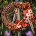 Decoratieve ring mini druivenkrans naturel Ø15cm 6 stuks DIY decoratie | Floristik24.nl