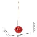 Belvormige decoratieve hangers met stermotief, 3 cm, 9 stuks | Floristik24.nl