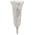 Floristik24 Graf vaas grijs Vaas om te beplakken Calla motief H32.5cm