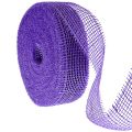Floristik24 Paars jute lint, 5 cm breed, 40 m lang