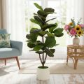 Kunstmatige Ficus lyrata 120 cm, decoratief voor de woonkamer | Floristik24.nl