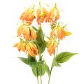 Floristik24 Kunstmatige Gloriosa oranjebloem met lange stelen voor vazen, 80 cm, 3 stuks