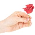 Kunstmatige rode rozen met steel, 5 cm, 100 stuks | Floristik24.nl