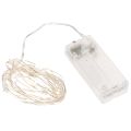Floristik24 LED-lichtsnoer voor binnen, werkt op batterijen, warm wit, 30 LED's, 3 meter, 6 stuks