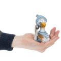 Nautische decoratie, meeuw, tafeldecoratie, blauw, wit, zilver, H11cm | Floristik24.nl