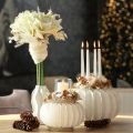 Papieren decoratieve bal, moderne pompoenversiering, honingraatpapier, 34 cm, 2 stuks | Floristik24.nl