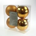 Floristik24 Kerstbal goud 10cm 4st