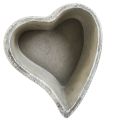 Plantenschaal hart plantenhart grafkom tafeldecoratie 20×21,5×8,5cm | Floristik24.nl