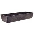Floristik24 Veelzijdige grijze plastic plantenpot – rechthoekig, 37 cm – ideaal voor tuinieren binnen en buiten.