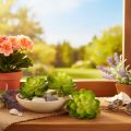 Kunstmatige vetplant, groen, voor decoratie in een schaal of vaas, 10 cm, 4 stuks | Floristik24.nl