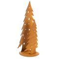 Floristik24 Kerstboomlantaarn, metalen decoratie met een rustieke afwerking, kersthoogte 46 cm en breedte 25,5 cm.