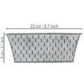 Zinken kom met diamantpatroon 22 cm × 12 cm | Floristik24.nl