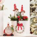 Dwergfiguurtje om op te plakken, met lange baard en paddenstoelhoed, decoratie, 17 cm, 2 stuks | Floristik24.nl
